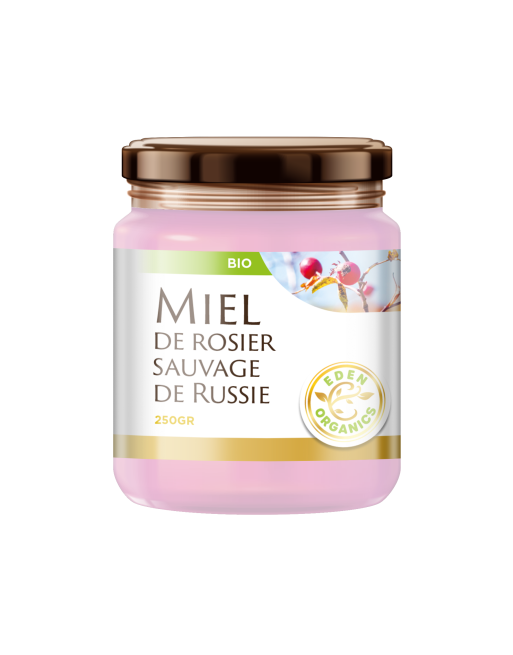 MIEL BIO DE ROSIER SAUVAGE DE RUSSIE X3