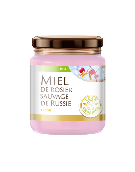 MIEL BIO DE ROSIER SAUVAGE DE RUSSIE X3