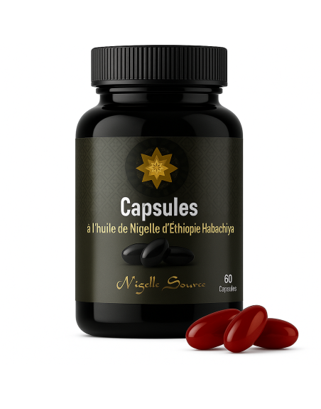 CAPSULES D'HUILE DE NIGELLE HABACHIYA (ÉTHIOPIE) X3