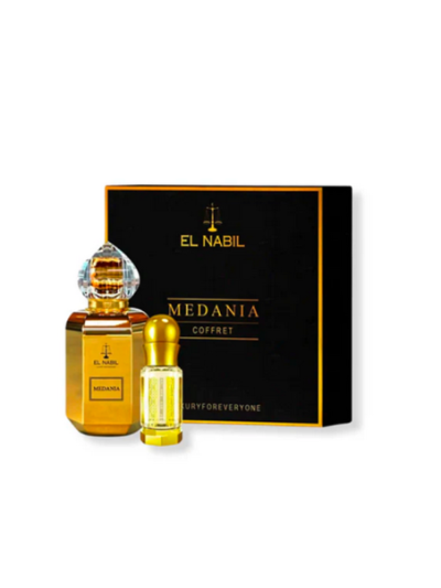 COFFRET MEDANIA - Eau de parfum et musc huile parfumé X3