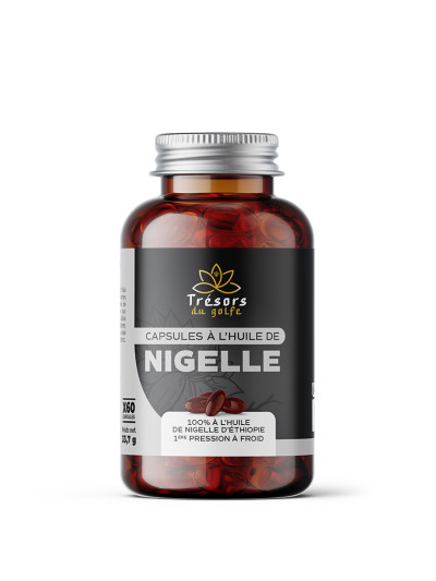 60 CAPSULES D'HUILE DE NIGELLE HABACHIYA (ÉTHIOPIE) X3