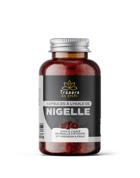 60 CAPSULES D'HUILE DE NIGELLE HABACHIYA (ÉTHIOPIE) X3