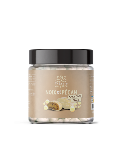 Noix de Pécan Enrobées de DUBAÏ – Chocolat Blanc X3