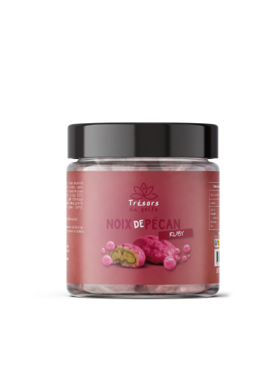 Noix de Pécan Enrobées de DUBAÏ – Chocolat Ruby X3