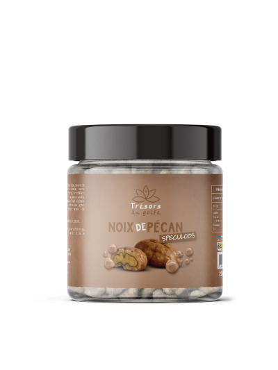 Noix de Pécan Enrobées de DUBAÏ – Lotus Spéculoos X3