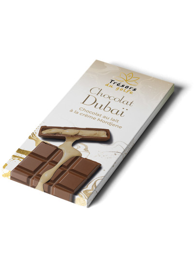 Tablette de Chocolat de DUBAÏ – Crème El Mordjene X3