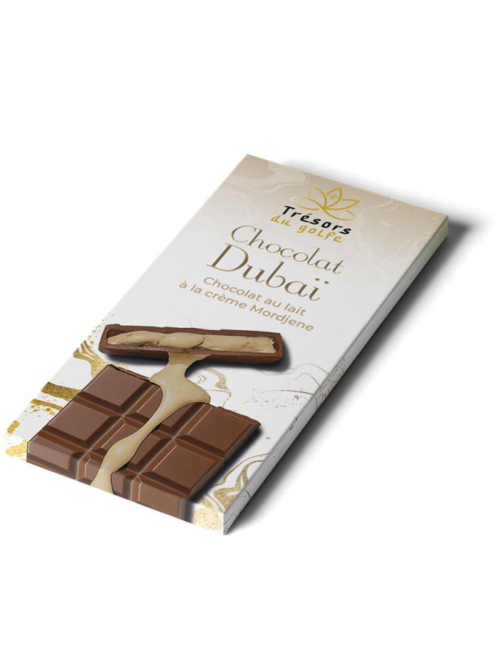 Tablette de Chocolat de DUBAÏ – Crème El Mordjene X3