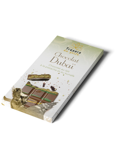Tablette de Chocolat de DUBAÏ – Pistachio Kunafa X3