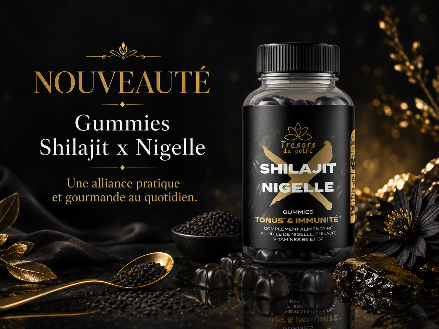 Nouveauté Gummies Shilajit x Nigelle